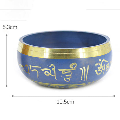 Mythstone Tibetan Sound Bowl Handcrafted for Relaxation Meditation Prayer Singing Bowl Set