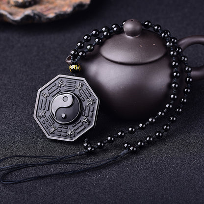 The Release Of Negativity Bagua YinYang Pendant Necklace