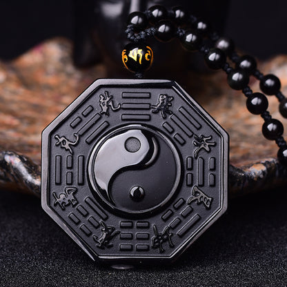 The Release Of Negativity Bagua YinYang Pendant Necklace