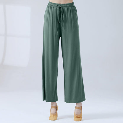 Mythstone Loose Modal Drawstring Wide Leg Pants For Yoga Dance