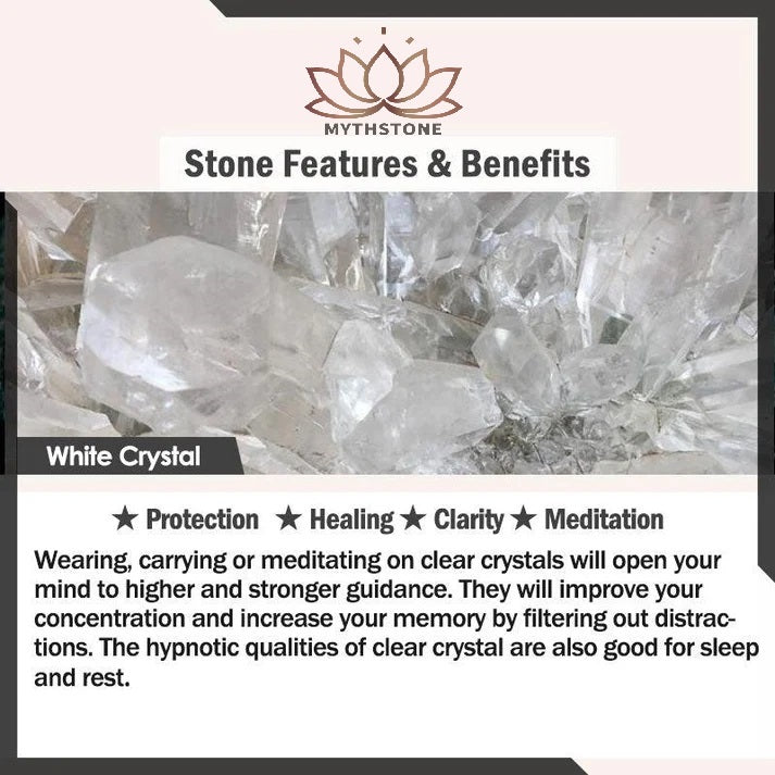 Mythstone OM Crystal Sound Bowl Meditation Handcrafted for Mindfulness and Protection Singing Bowl