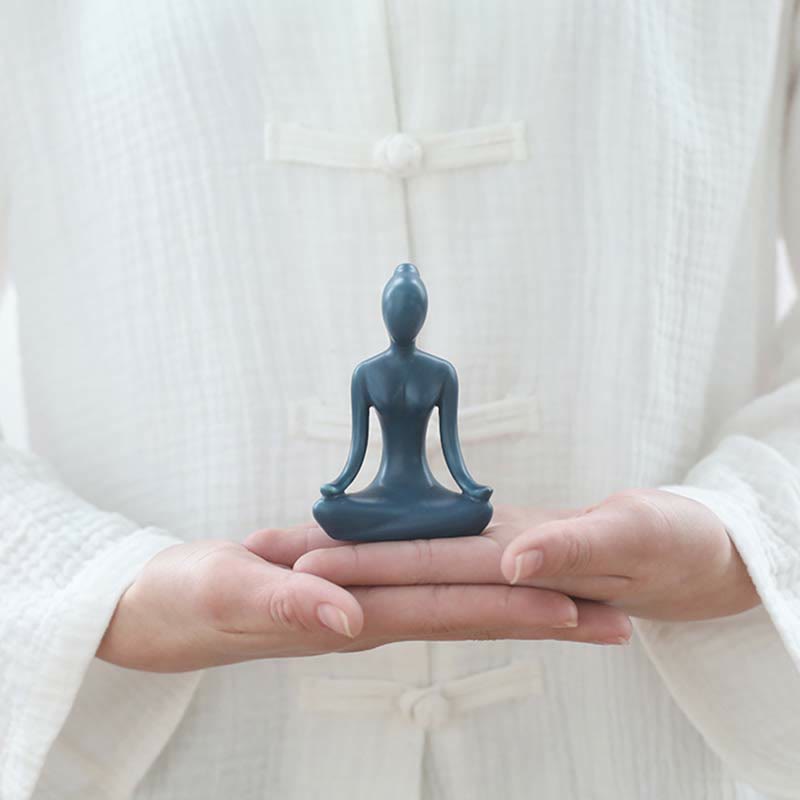 Mythstone AMythstonetract Yoga Meditation Exercise Ceramics Spiritual Figurine Sculpture Decoration