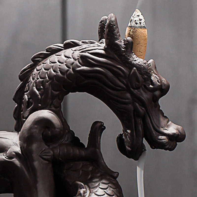 Mythstone Tibetan Dragon Protection Incense Burner Decoration