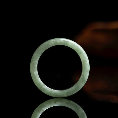 Anillo de prosperidad y abundancia de jade natural Mythstone 