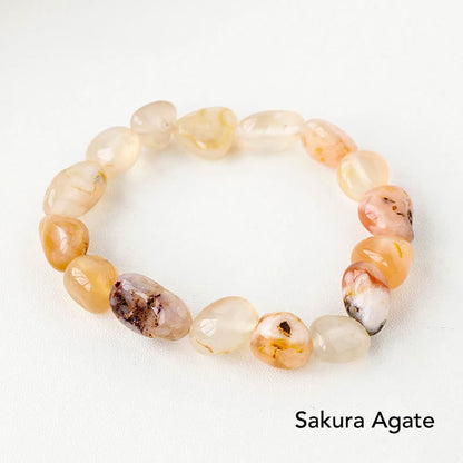 Natural Irregular Shape Crystal Stone Spiritual Awareness Bracelet