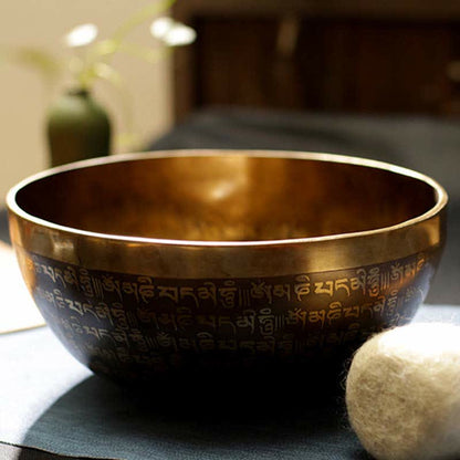 Mythstone Sutra Singing Bowl Handcrafted for Healing and Meditation Positive Energy Sound Bowl Set