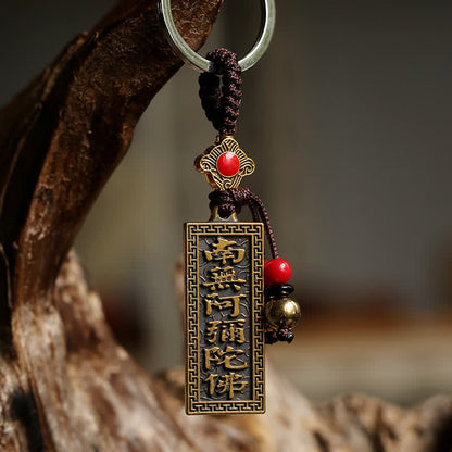 Mythstone Namo Amitabha Peace Blessing Keychain