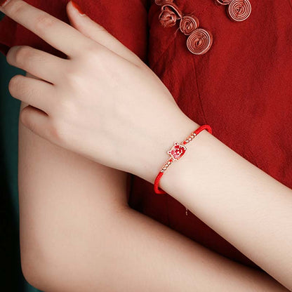 MythStone 12 Chinese Zodiac Lucky Red String Bracelet