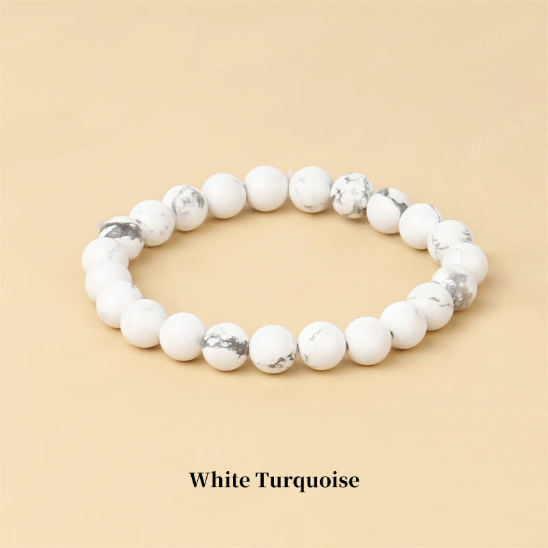 Mythstone Natural Stone Quartz Healing Beads Bracelet