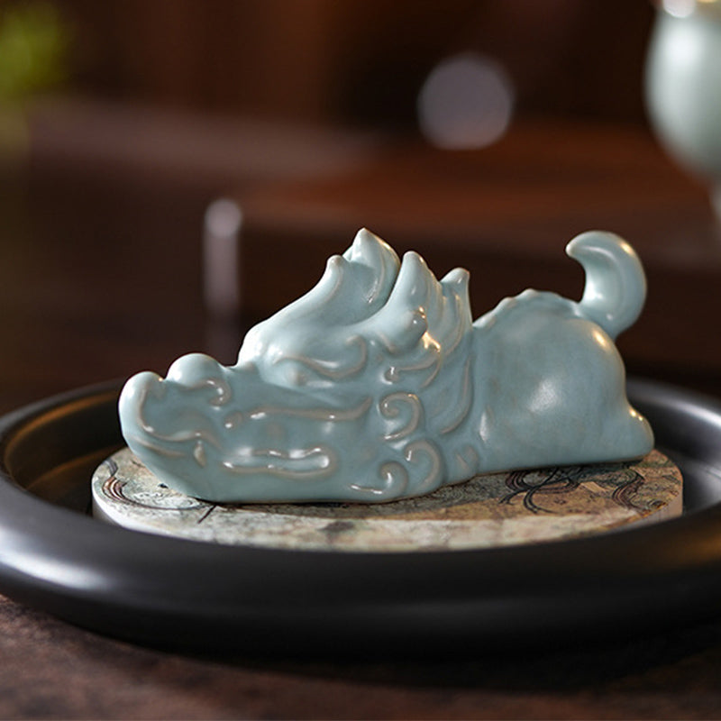 Mythstone Year Of The Dragon Luck Ceramic Tea Pet Home Figurine Decoration