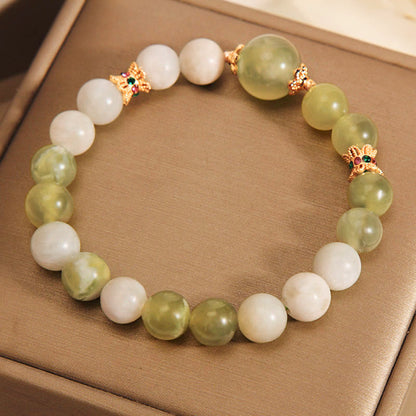 Mythstone Green Grape Color Jade Abundance Bracelet