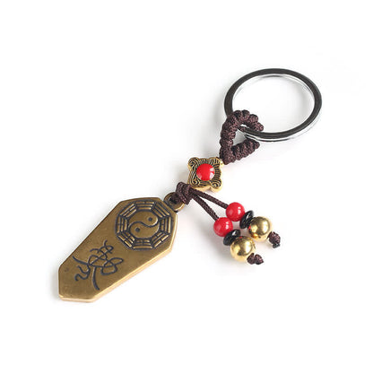 Mythstone Feng Shui Bagua Yin Yang Balance Peace Keychain