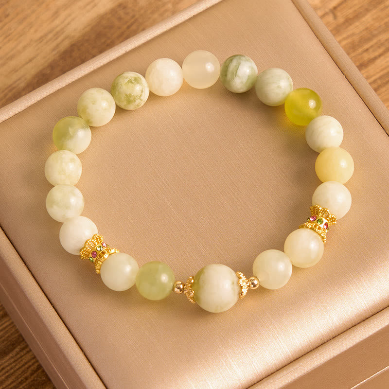 Mythstone Green Grape Color Jade Abundance Bracelet