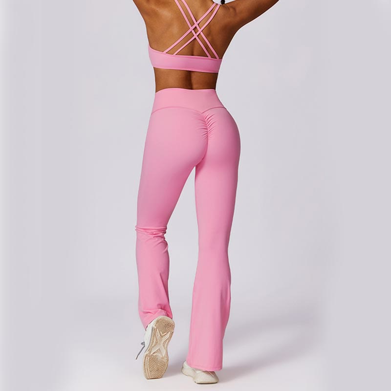 Pantalones acampanados de cintura alta Mythstone para deportes, fitness y yoga 