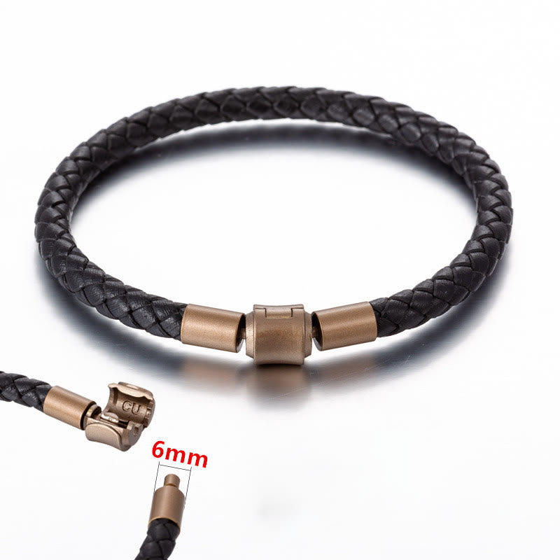 Mythstone Vintage Leather Rope Luck Braid String Bracelet