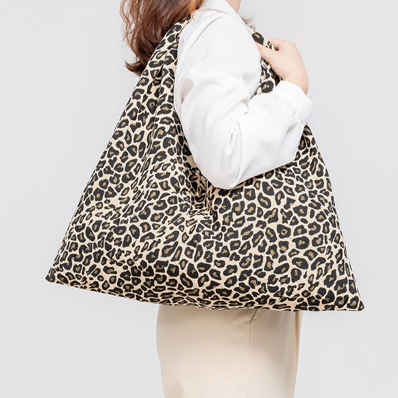 Mythstone Geometry Tiger Flowers Leopard Stripes Print Underarm Triangle Shoulder Bag