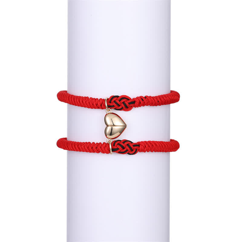 Mythstone 2Pcs Tibetan Luck Chinese Knot Protection String Bracelet