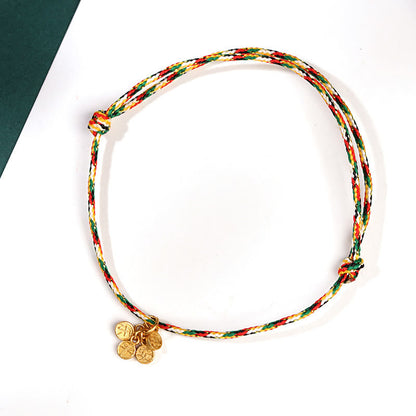 Mythstone Auspicious Fu Character Peace And Joy Luck Handmade Multicolored Child Adult Bracelet