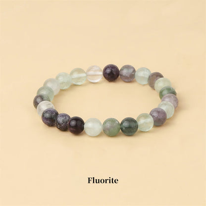 Mythstone Natural Stone Quartz Healing Beads Bracelet