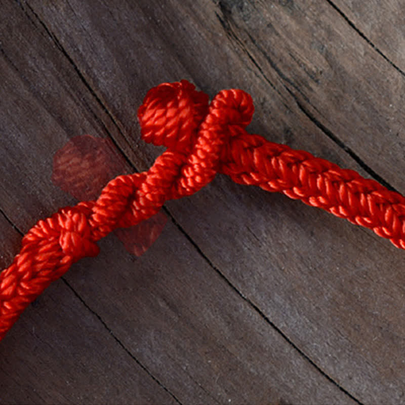 Pulsera trenzada con nudo chino de diseño simple hecha a mano Mythstone