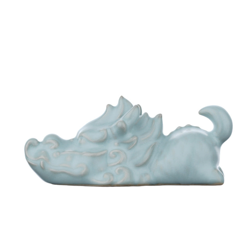 Mythstone Year Of The Dragon Luck Ceramic Tea Pet Home Figurine Decoration