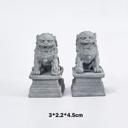 Mythstone Lion Fu Foo Dogs Elephant Ward Off Evil Blessing Home Decoration