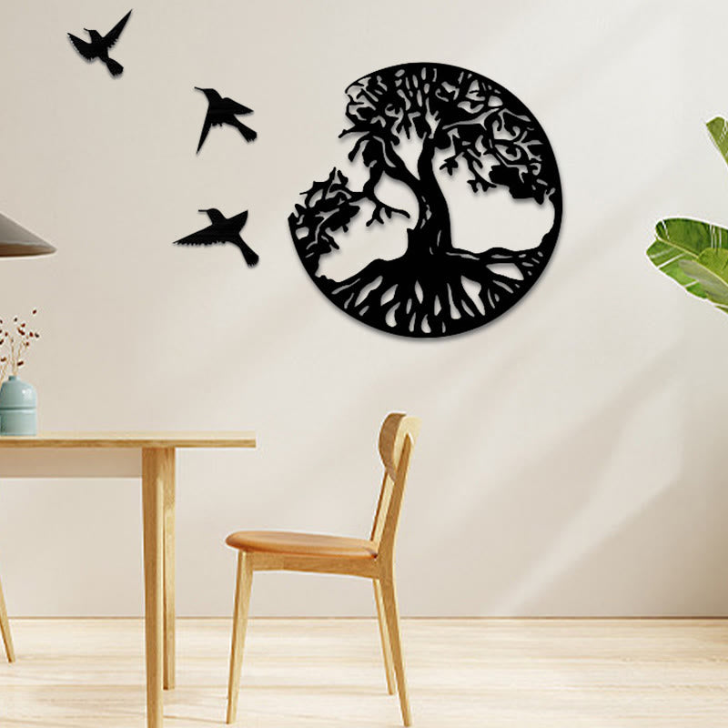 Mythstone Tree of Life Birds Creation Wall Art