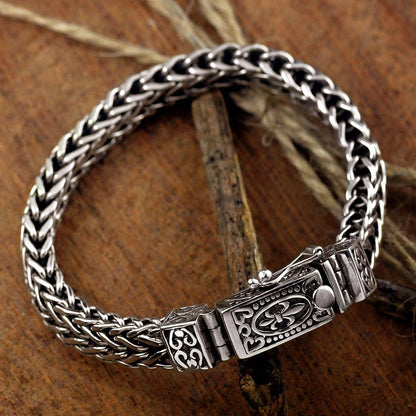 Mythstone Retro Dragon Keel Braided Design Balance Healing Bracelet