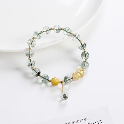 Mythstone Green Phantom Citrine PiXiu Confidence Bracelet