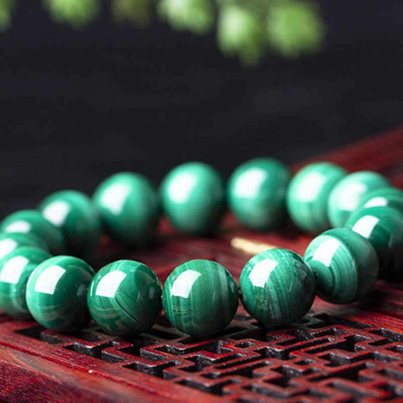 Mytthstone Natural Malachite Protection Calmness Bracelet