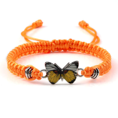 Pulsera con dije de mariposa y amor por la libertad de Mythstone