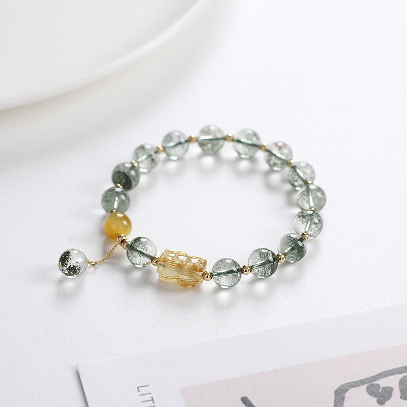 Mythstone Green Phantom Citrine PiXiu Confidence Bracelet