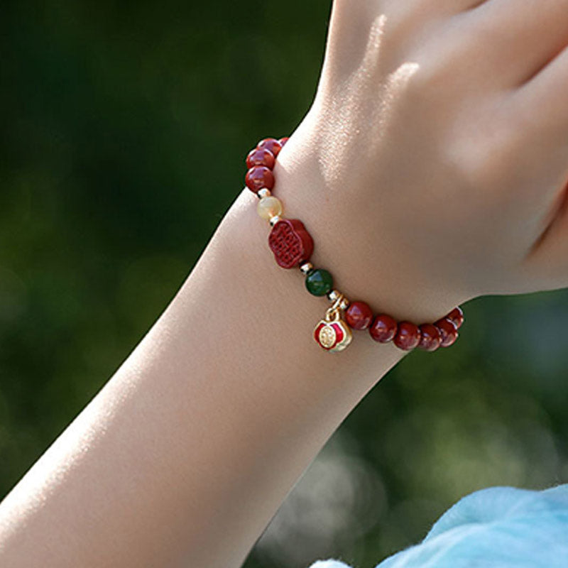 Mythstone Cinnabar Happiness Calm Bracelet