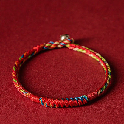 Mythstone Handmade Five Color Thread Protection Bracelet