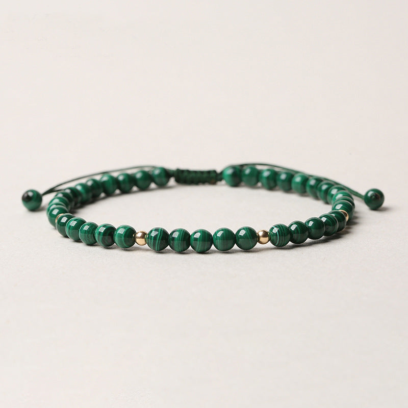 MythStone Natural Malachite Protection Calmness String Bracelet