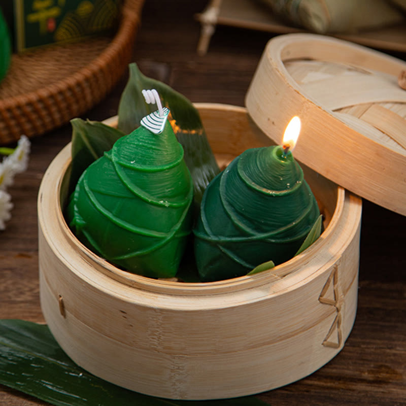 Mythstone Dragon Boat Festival Zongzi Pattern Scented Candle Gift For Family Friends