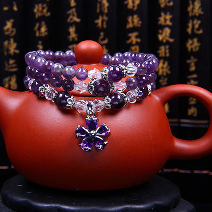 Mythstone Tibetan Amethyst Blessing Bracelet