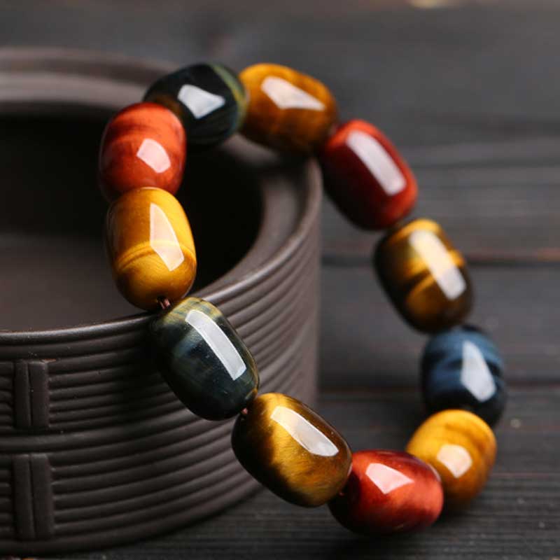 Mythstone Natural Tiger Eye Healing Protection Bracelet