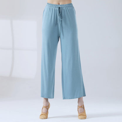 Mythstone Loose Modal Drawstring Wide Leg Pants For Yoga Dance