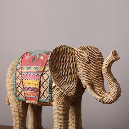 Mythstone Elephant Resin Wisdom Wealth Home Decoration