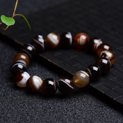 Mythstone Tibetan Sardonyx Happiness Positive Bracelet