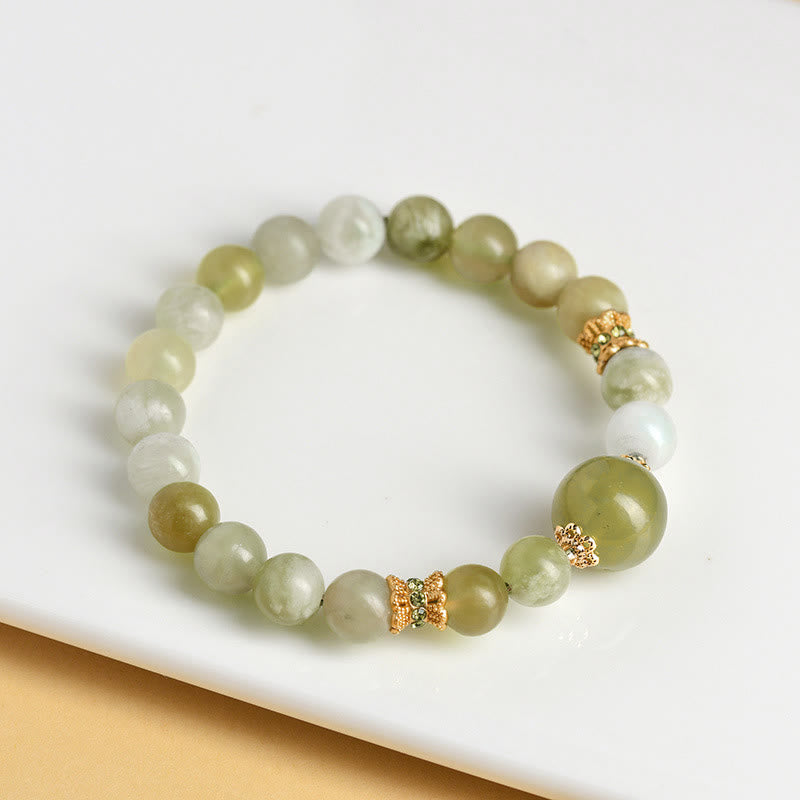 Mythstone Green Grape Color Jade Abundance Bracelet