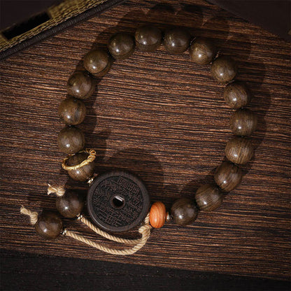 Mythstone Ebony Wood Mountain Ghosts Spend Money Balance Bracelet