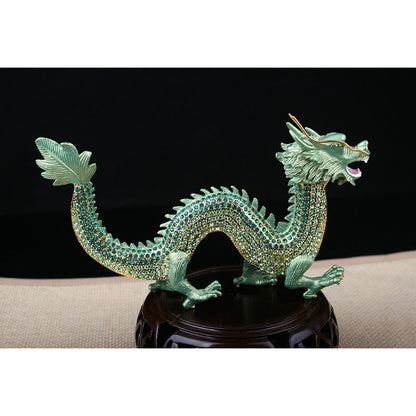 Mythstone Handmade Feng Shui Dragon Luck Success Home Decoration