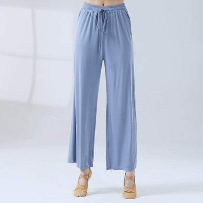 Mythstone Loose Modal Drawstring Wide Leg Pants For Yoga Dance