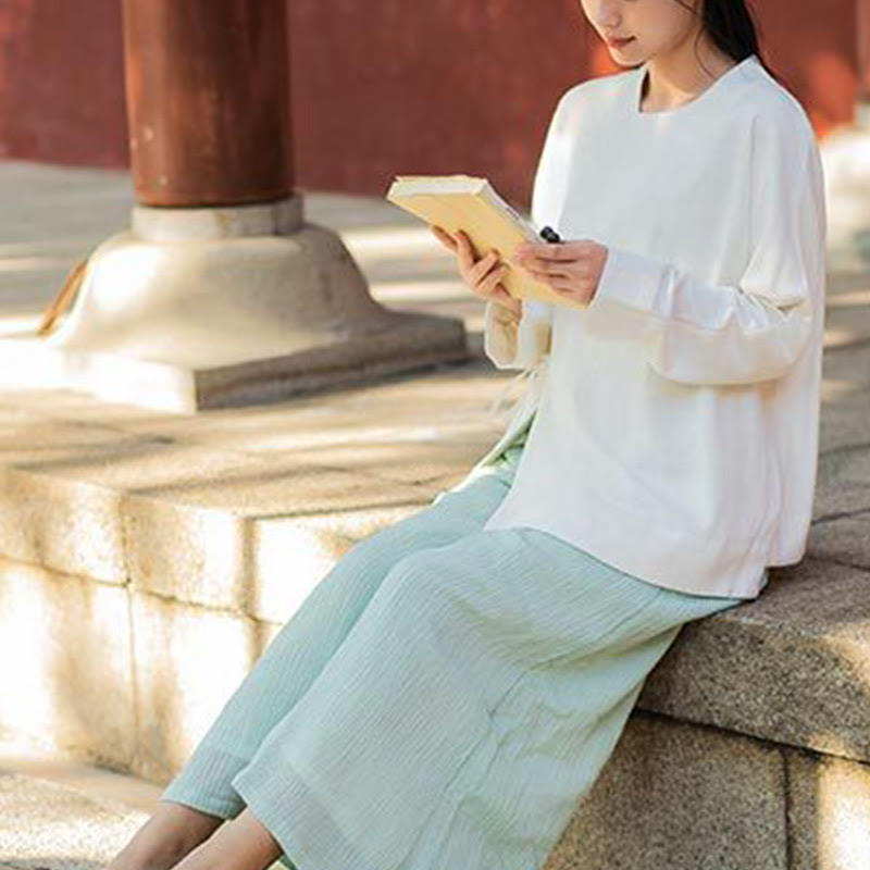 Mythstone Long Sleeve Jacket Shirt Top Wide Leg Pants Zen Tai Chi Yoga Meditation Clothing