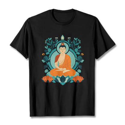 Mythstone Lotus Buddha Meditation Tee T-shirt