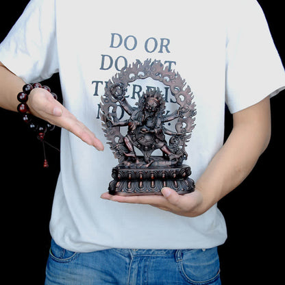 Estatua decorativa de cobre con la compasión del Bodhisattva Mahakala del Tíbet de Mythstone