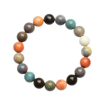 Mythstone Natural Colorful Alashan Agate Confidence Bracelet