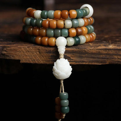 Mythstone Bodhi Lotus Mala Harmony Necklace Bracelet